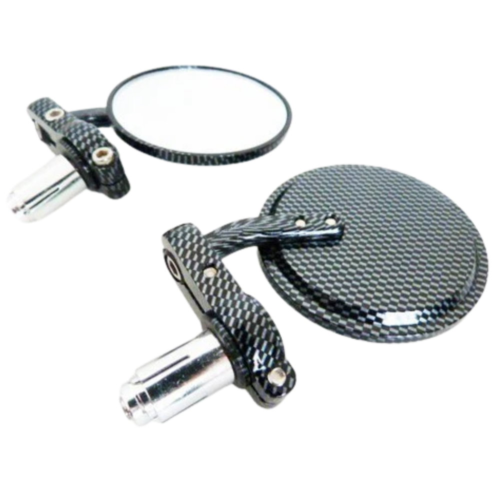 Carbon Fiber Bar End Mirrors