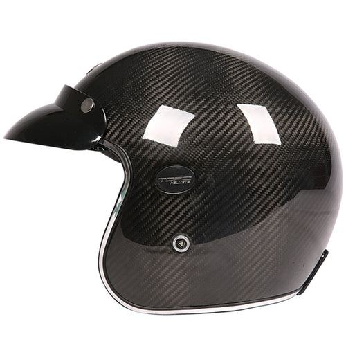 Carbon Fiber Open Face Helmet