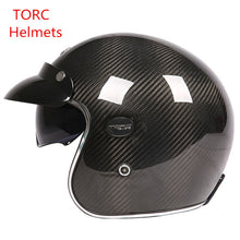 Carbon Fiber Open Face Helmet