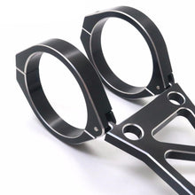Black CNC Headlight Brackets 50-54mm