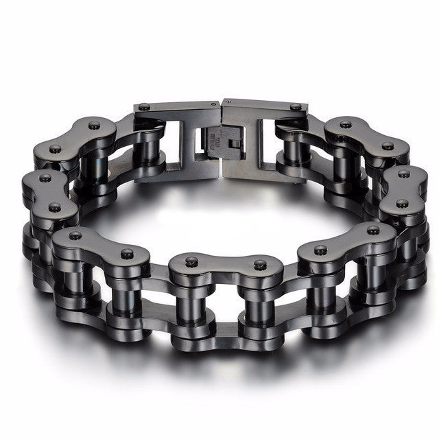 Motorcycle Chain Bracelet Extra Wide