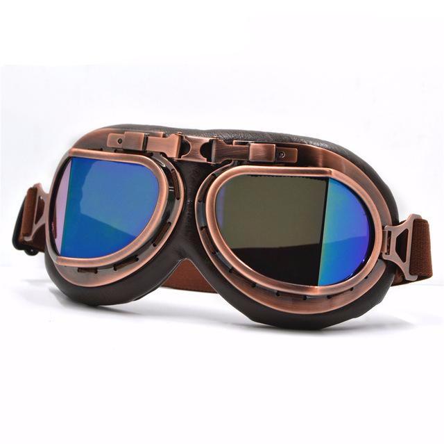 motorcycle vintage goggles Copper Vintage Motorcycle Goggles – Lake Moto